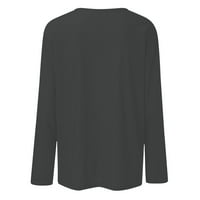 Košulje s dugim rukavima za žene Ležerne prilike, pulover s pulover V-izrezom za žene