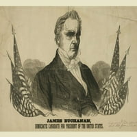 Ispis: James Buchanan, demokratski kandidat za predsjednika Ujedinjenog