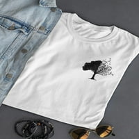 Majica crnog drveća silueta Žene -Image by Shutterstock, Ženska mala
