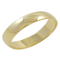 Muške 14k žuto zlato tradicionalno klasično obični vjenčani prsten veličine 11.5