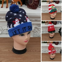 Božićni šešir užareni režimi Visoka elastična pletena tkanina LED Xmas Tematski šešir za zabavu