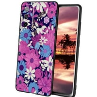 Boho-Floral-Magsafe-Retro-cvjetni i tamno očarani-šumski postrojenja-priroda-goth-m-telefonski slučaj, deginirani za Samsung Galaxy S Case Muške žene, fleksibilan silikonski udarni kofer za Samsung Galaxy S20
