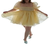 Ženska lisnata haljina Organza suknja Summer Bairy haljina Dreamy Sweet Angel Party Tulle Mini haljina bandeau