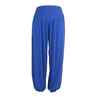 Zlekejiko Dance Yoga Casual Soft Labavi elastične ženske sportske hlače Pamučne plus veličine pantalone