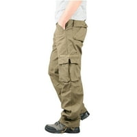 Todqot muške teretne pantalone - Ležerne abrazije otporne na abraziju više džepova Slim Fit Stretch