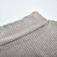 Dukseri za žene Turtleneck pleteni džemper duks dugih rukava Elegantni casual vrhovi dnevna modna casual