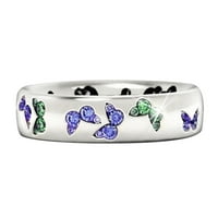 Dnevni pokloni Fledorashia Mother Day Dame Fashion Butterfly Ring modni kreativni prsten nakit