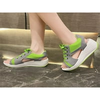 Sanviglor Women Wedge Sandale čipke Sport Sport Sandal Mesh Platform cipela na otvorenom Patchwork Comfort