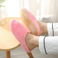 Zhaomeidaxi ženski papučasti pahuljasti mekani topli klizanje na kućnim papučama, anti-klizanje ugodnim