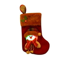 Božićno drvce Viseće čarape za višekratnu upotrebu ukrasne čarape za božićno drv
