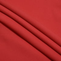 Zhizaihu Ljeto u boji Majica kratkih rukava Casual V izrez Dame Šifonske majice Ženske vrhove crvene