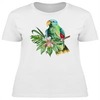 Zelena papagaj na majici iz džungle-majica -image by shutterstock, ženska XX-velika