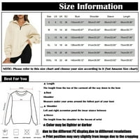 APEPAL ženska jesenska modna prevelika polovina zatvarača pulover dugih rukava trendy odjeća kapuljača