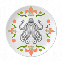 Octop boja osam crna cvjetna keramika ploča tabela posuđe za večeru