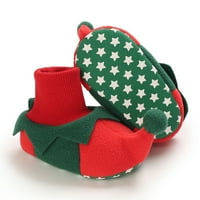 Božićne cipele za snijege, novorođenčadi zimski Xmas plišane tople papuče cipele santa elf cipele za