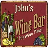 John's Crveno vinski bar Poklon metalni potpisao / la je metalni znak Početna Dekor 112180054207