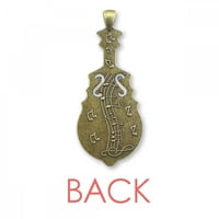 Londonska geografija koordinate zagrljajnog ogrlice antikni gitarski nakit Music Privjesak