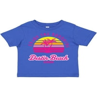 Inktastično ljeto uživa u sunčanom destinsku plažu Florida u ružičastoj poklon dječaku majicu malih