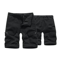 Leey-World Dukset za muškarce muške planinarske teretne hlače lagane brzo suhog rastezanja sa džepovima
