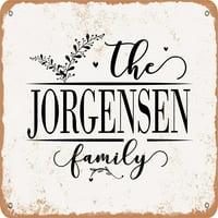 Metalni znak - Porodica Jorgensen - Vintage Rusty Look