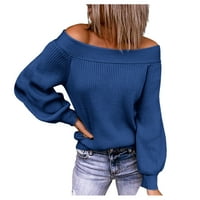 Outfmvch džemperi za žene Batwing rukav labavi pleteni pulover džemper Jumper Womens vrhovi ženskih