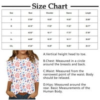 Ženski vrhovi Dužine rukavi čipke V izrez Boja blok Dressy Tops Trendy šuplje cvjetne bluze T košulje