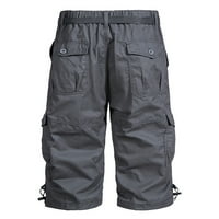 Muške pješačke garderne hlače Lagane ljetne kratke hlače s džepovima za kampiranje ribolovne golf pola