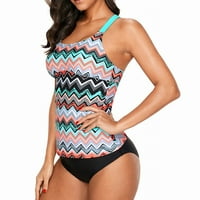 Odštampani Y nazad Coral Top kupaći kostim Ljetni kušani kostim za plivanje tiskani bikini