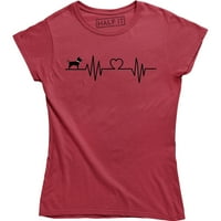 Beagle Heartbeat Pulse - Smiješan štenad ljubavnik za žene ženska majica