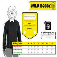 Wild Bobby, vuk zavijaju u punom mjesecu vuk za životinje Unise Crewneck grafički duks, Heather Crna,