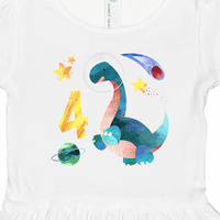 Inktastični četvrti rođendan Dinosaur astronaut sa zvijezdama i planetom poklon djevojčice Toddler