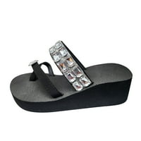 Ženske casual sandale ne klipnjasto-plaže, debele jedinice casual sandale srebrne veličine 5,5