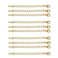 Prošireni lanac - Nakit ogrlice Narukvice Extender lančani kapi s jastog clasps DIY Nalazi Gold +