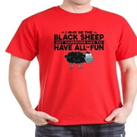 Cafepress - Crna ovčja tamna majica - pamučna majica
