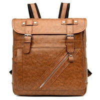 Sanviglor Boys Rucksack PU kožni ruksak za laptop Multi džepovi Veliki kapacitet Travel Ruksak protiv