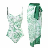 JSaierl Ženska odjeća za kupanje Trčja Tummy Control Dva slatka printajnog oblikovanja kupaćih kostimi