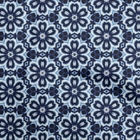Onuone pamuk poplin twill mornarička plava tkanina cvjeta šivaće materijal za ispis tkanine sa dvorištem