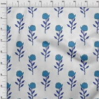 Onuone pamučni dres srednje plave tkanine cvjetni pleteni odjeću prekrivaju tkaninu za ispis tkanine