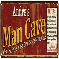 Andre's Man Cave pravila Crveni znak Poklon 206180004123