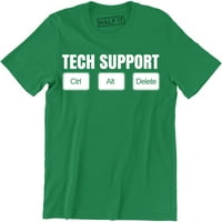 Tehnička podrška - Ctrl Alt Del Muškarci IT tehnička kontrola brisanje nerd majica
