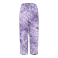 Ženske hlače Prikladne pantalone Ljeto širokoj nozi Capris obrezano plaža elastična struka vreća za