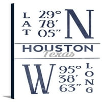 Houston, Texas - Širina i dužina - ART Work Thelyter za prešanje
