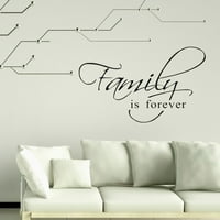 Obitelj Etereauty je zauvijek zidna naljepnica Vinil slova na zidu naljepnica od uklanjanja DIY INSPIRirati