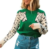 Ženski džemperi plus veličina slobodno vrijeme modni ispisani kućni odmor Prevladavajući ženski džemperi