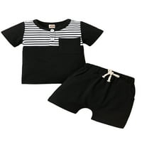Eyicmarn Baby Boys Hotcres Set, majica s kratkim rukavima sa elastičnom strukom kratke hlače Ljetna