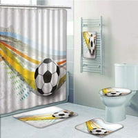 Nogomet sa fudbalom šarene linije Sportska igra Digitalni ekran Kupatilo za kupatilo za kupanje ručnik
