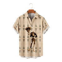 Košulja od kokome modne majice kratkih rukava za ljeto s džepom prsa