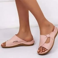 Hesoicy Soft i labavi ženske ženske sandale za otvorene nožne prste s gustim potplatima, savršenim za