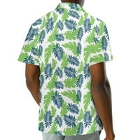 Muške majice Mens Hawaii Cvjetne košulje Kratki rukavi Wicking Dugme za sušenje košulje dolje Tropska