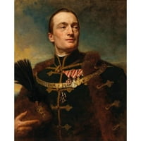 Gyula von Benczur Black Ornate uramljeno uramljeno dvostruko matted muzej umjetnosti ispisa pod nazivom: portret službenika